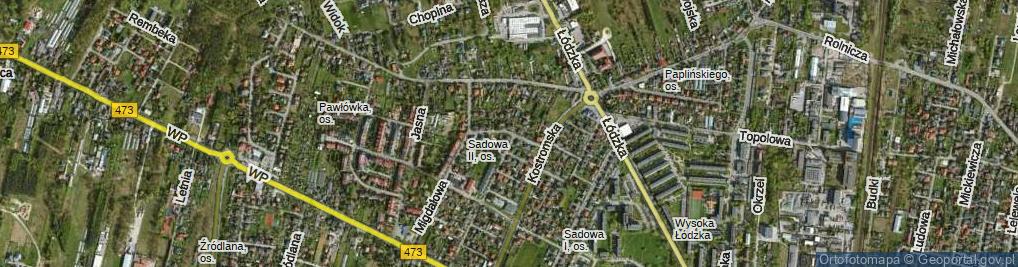 Zdjęcie satelitarne Wiklinowa ul.